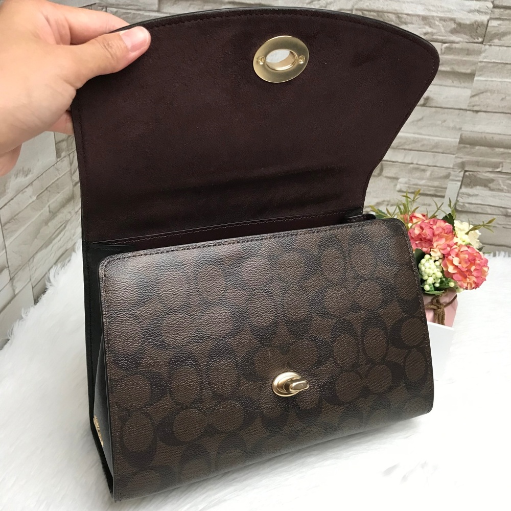 ๐ COACH ๐บTILLY TOP HANDLE SATCHEL 9 3/4" - Picture 5 of 8